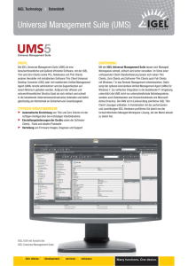Universal Management Suite (UMS)