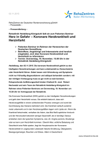 151102_PM Herzmonat_HDK - Rehaklinik Heidelberg