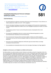 Antiepileptika-Behandlung bei Hirntumor-bedingten