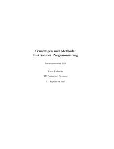 Grundlagen und Methoden funktionaler Programmierung