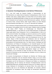 Pressemitteilung Deutscher Chordirigentenpreis 15.3