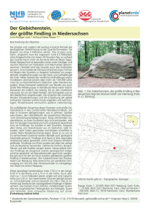 Der Giebichenstein, der größte Findling in Niedersachsen