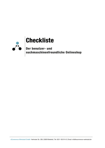 checkliste onlineshop