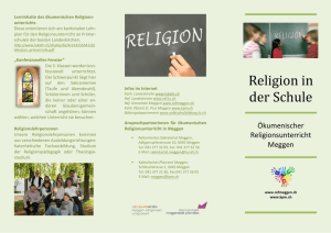 Religion in der Schule - Reformierte Kirche Meggen