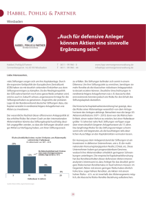 „Auch für defensive Anleger können Aktien eine sinnvolle