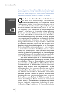 Thomas Wiedemann/ Michael Meyen (Hg.): Pierre Bourdieu und die