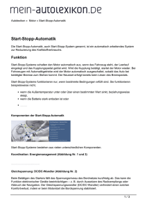 Start-Stopp-Automatik