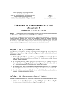 IT-Sicherheit im Wintersemester 2015/2016 Übungsblatt 1