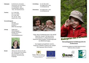 Kindergarten raus in die Natur! - BUND Bodensee