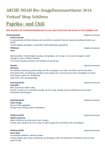 Paprika- und Chili