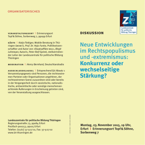 Flyer zur Veranstaltung - Erinnerungsort Topf & Söhne