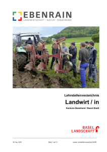 Lehrstellenverzeichnis BL & BS - Kanton Basel