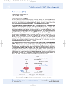 Fachinformation 16 (11/07) | Pharmakogenetik