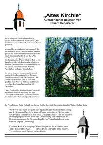„Altes Kirchle“ Künstlerischer Baustein von Eckard Scheiderer