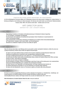 art director (m/w) - Performance Media