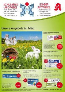 Aktionspreise März 2016 - Schulberg Apotheke Passau