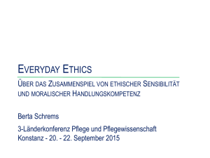 everyday ethics - 3-Länderkonferenz Pflege & Pflegewissenschaft