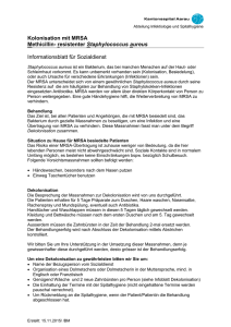 Information MRSA-Dekolonisation Sozialdienst (Asylwesen)