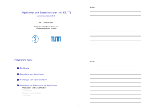 Algorithmen und Datenstrukturen (für ET/IT)