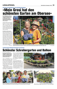 Obersee Nachrichten, 9.7.2015
