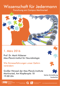 Vortrag - Max-Planck-Institut für Neurobiologie