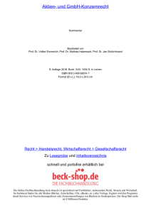 Aktien- und GmbH-Konzernrecht - beck