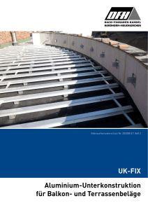 UK-FIX Aluminium-Unterkonstruktion für Balkon