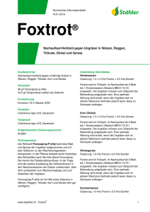 Foxtrot - Stähler Suisse SA