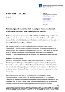 pressemitteilung - Technische Hochschule Nürnberg