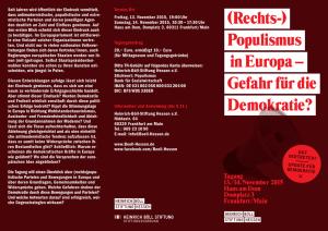 (Rechts-) Populismus in Europa - Heinrich-Böll
