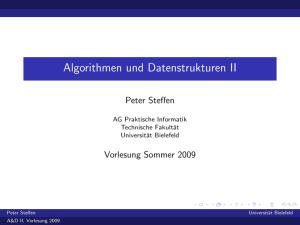 Hashing - Technische Fakultät