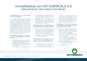 Umweltleitsätze - DST-CHEMICALS