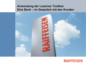 PPT - Die Toolbox in der Praxis Raiffeisenbank