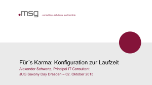 Für´s Karma: Konfiguration zur Laufzeit