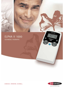 elpha ii 1000 - BOSANA Medizintechnik GmbH