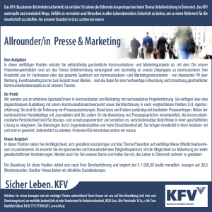 Allrounder/in Presse & Marketing - Kuratorium für Verkehrssicherheit