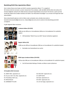 Bestellung B1A4 3tes Japanisches Album