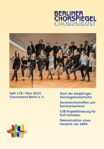 Chorspiegel 176 - Chorverband Berlin eV
