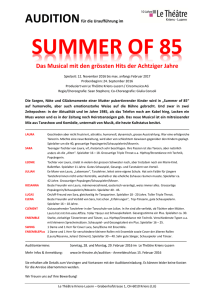 summer of 85 - im Le Théâtre Kriens