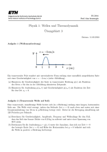 Physik 1: Wellen und Thermodynamik Übungsblatt 3