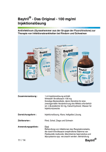 Baytril - Das Original - 100 mg/ml Injektionslösung