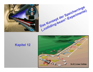 Das Konzept der Speicherringe („colliding-beam“