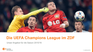 Die UEFA Champions League im ZDF
