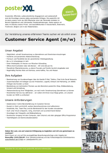 Customer Service Agent (m/w)