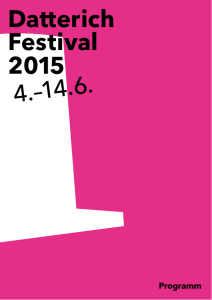 Programmheft - Datterich Festival 2015