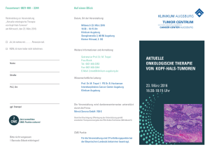 Programm und Anmeldung - am Klinikum Augsburg