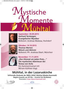 Mystische Momente Mühltal - Evangelisches Dekanat Darmstadt-Land