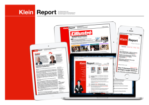 Klein Report Mediadaten 2016