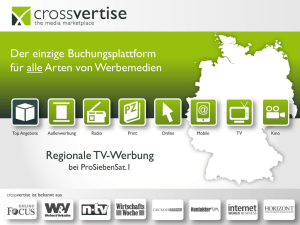 Regionale TV-Werbung bei ProSiebenSat.1