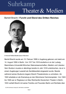 Bertolt Brecht / Furcht und Elend des Dritten Reiches
